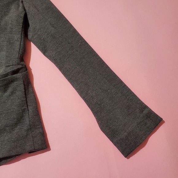 Totally Y2K Vintage 2000s 00s Knit Suit Jacket with Pockets Professional Work - Picture 3 of 5